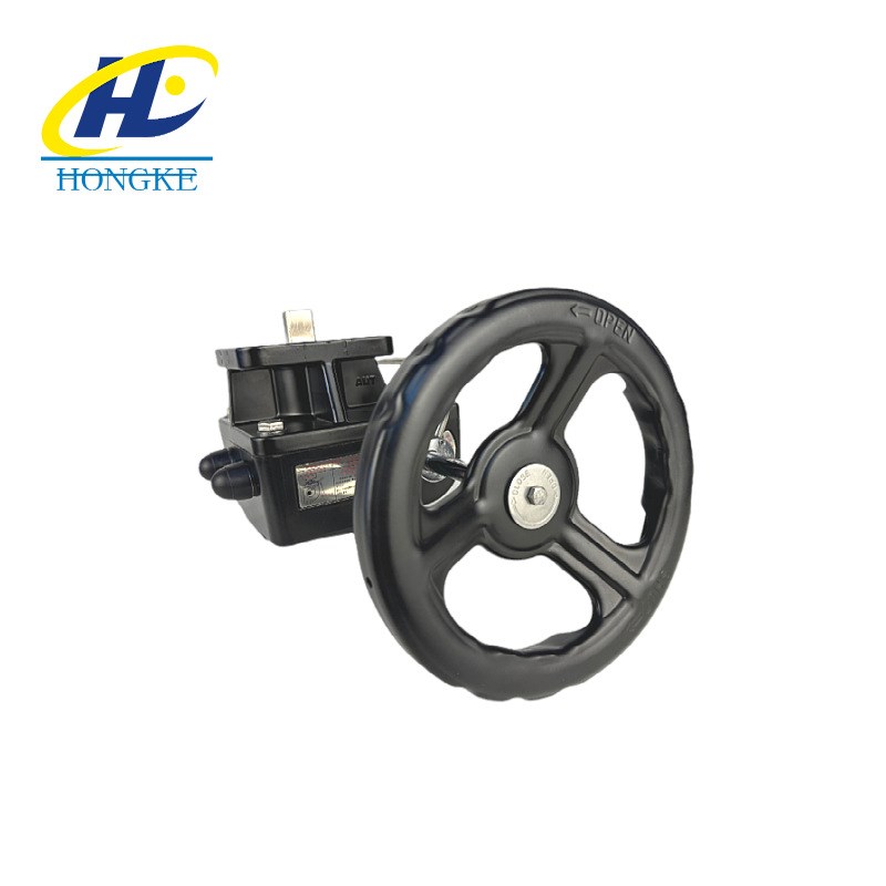 手动机构蝶阀球阀开关手轮切换装置气动阀门铝合金转角手动蜗轮头