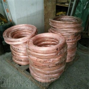 T2紫铜线高纯冷镦C1100红铜线直径0.8~6.0mm扎装定尺定长调直切断