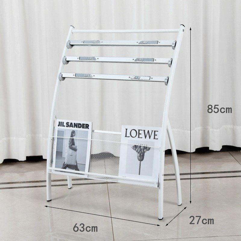 杂志架报刊资料架宣传页展示架书报置物架办公室落地式金属报架