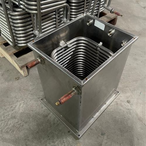 冷水机不锈钢盘管水n箱弯加工定做304水箱换热蒸发器螺旋冷却蒸汽