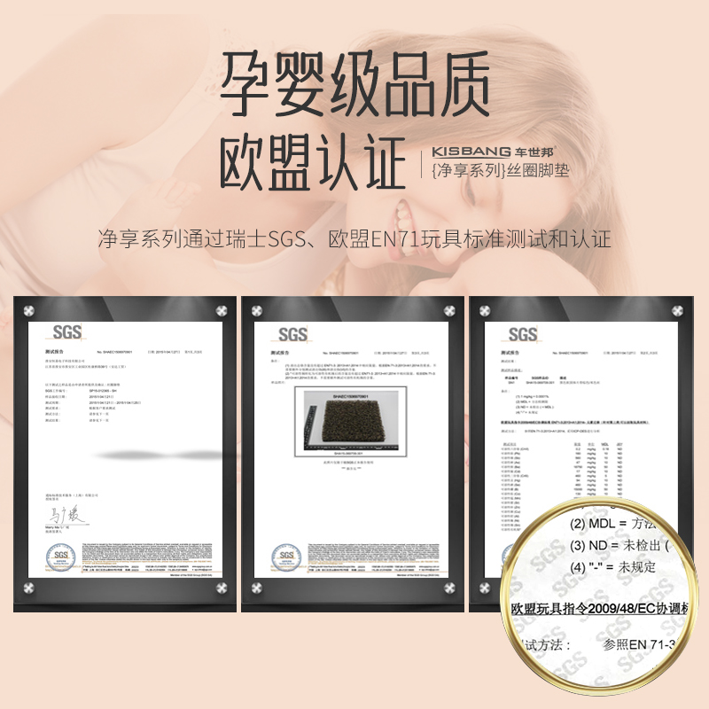 汽车丝圈脚垫车垫子主驾驶室地垫地毯单片卡通X可爱女生防脏