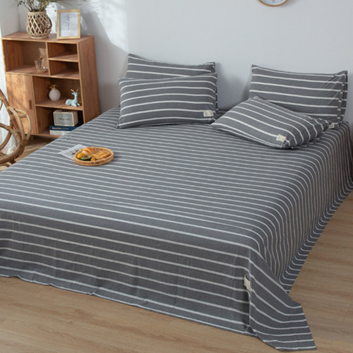 水洗棉床单纯棉全棉单件2件套学生宿舍加厚1.2 1.5米1.8床Zins被