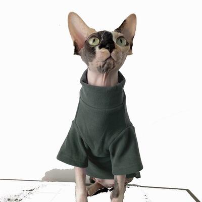无毛猫衣服德绒打底保暖衣德文,克尼斯,斯芬克斯猫衣服