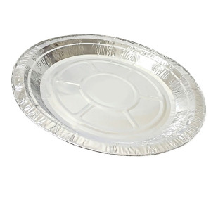 10寸pizza披薩盤鋁箔圓碟錫紙盤烘焙模具燒烤盤菜碟烘焙