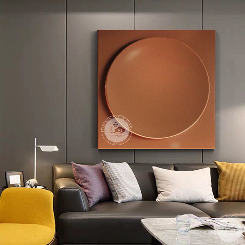 现代简约客厅沙发背景墙r挂画立体浮雕玄关装饰画样板间酒店装置
