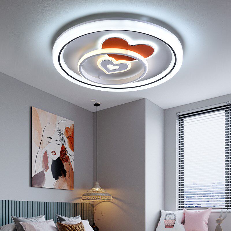 卧室灯吸顶LeED房间主卧次卧现代简约高亮婚房家用书房智能声控灯