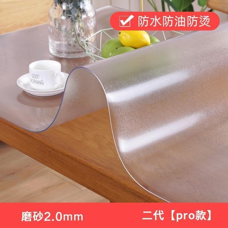 Waterproof PVC Tables cloth Transparent Cover Mat Kitchen