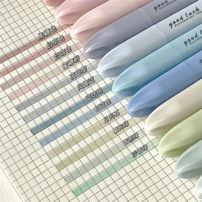 Pastel Highlighter Set Marker Pens Lipstick DesigTn Soft Bru
