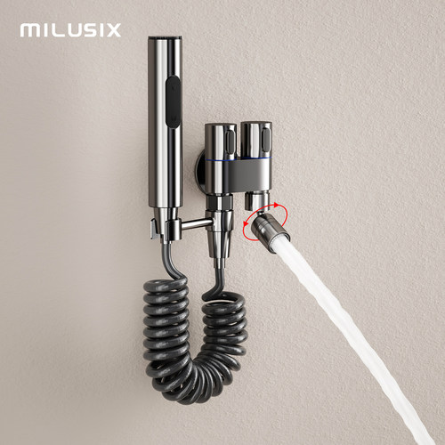 MILUSIX全铜拖把池万向喷枪龙头