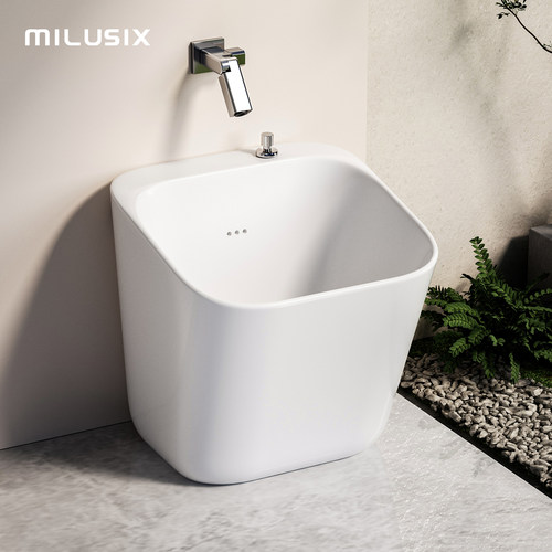 MILUSIX陶瓷拖把池落地式拖布池