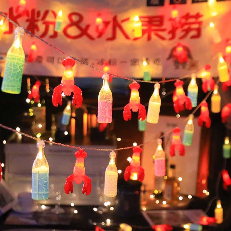 LED猫爪灯串少女心卧室房间装饰品布置创意可爱小夜灯生日礼物