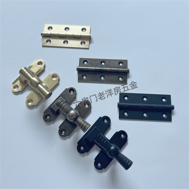 六扇门猫门锁 纯铜仿古插销 门窗连动锁扣 卫生间插销 猫洞门五金