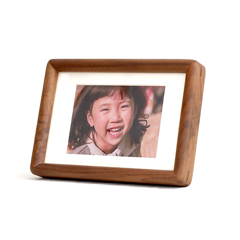 黑胡桃8寸实木相框摆台高级感6寸摆件7寸原木画框装裱洗照片纪念