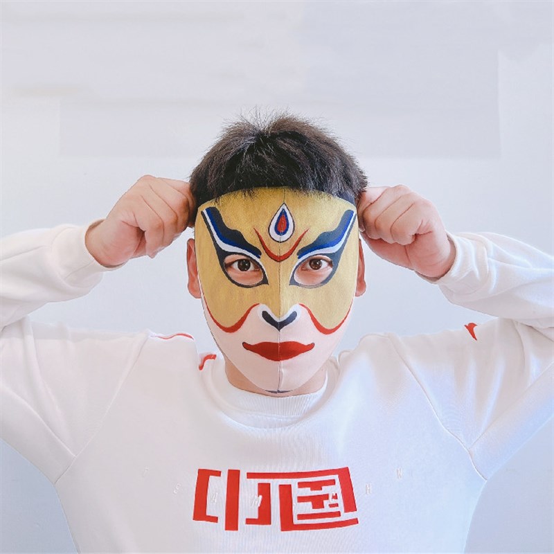 仿手绘脸谱  印刷脸谱  川剧变脸定制脸谱  3D打印脸谱  舞台魔术