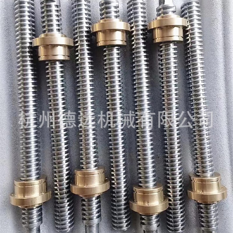 梯形丝杆螺母套装 多头 微小型左右旋丝杆 正反牙T型丝杆