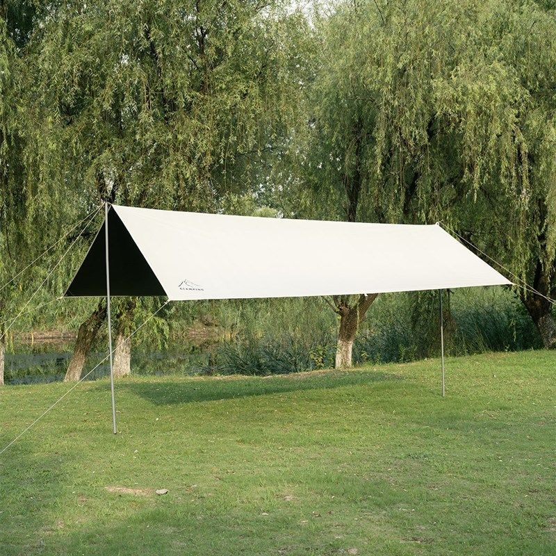 多功能六角天幕 防水防晒户外野炊野营帐篷 沙滩遮阳布地布防潮垫