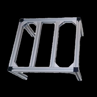 铝型材框架托架子柜子落地支架置物架底架垫高鱼缸底.座花盆定制