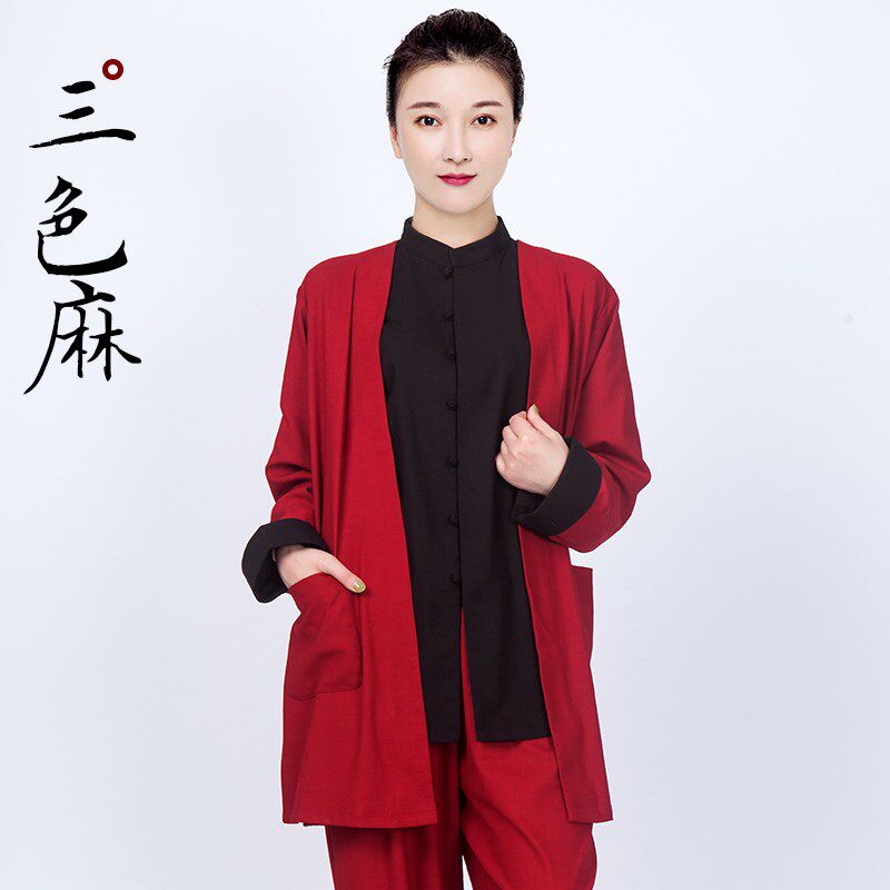太极服女款新款2024高端改良太极拳练功L服装男春秋冬季加厚八段