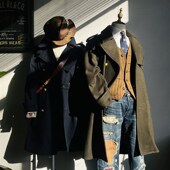 重磅毛呢版 x中长款 战壕风衣