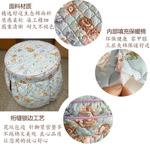 圆形加厚烤火桌布电取暖桌套小清新圆桌布M罩布套酒店大圆茶几桌