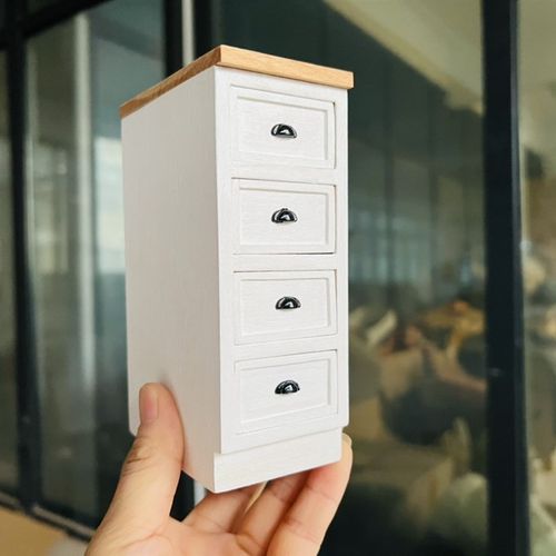 6分娃屋家具装饰模型摆件厨Q房餐厅柜子模型