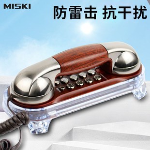 美思奇固定电话复古座壁挂式办公室小挂