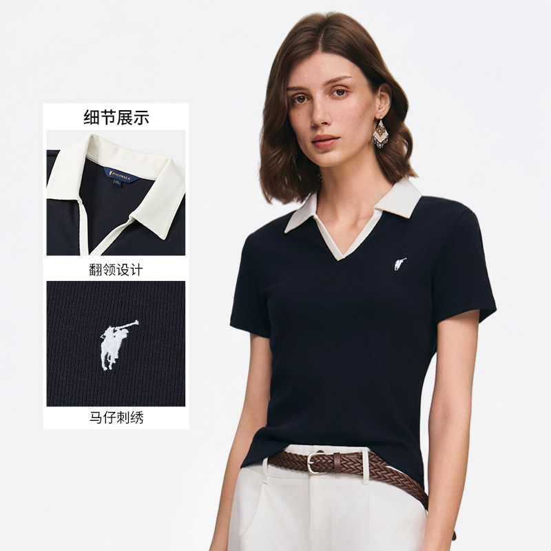 POLOWALK女式短袖POLO衫图片