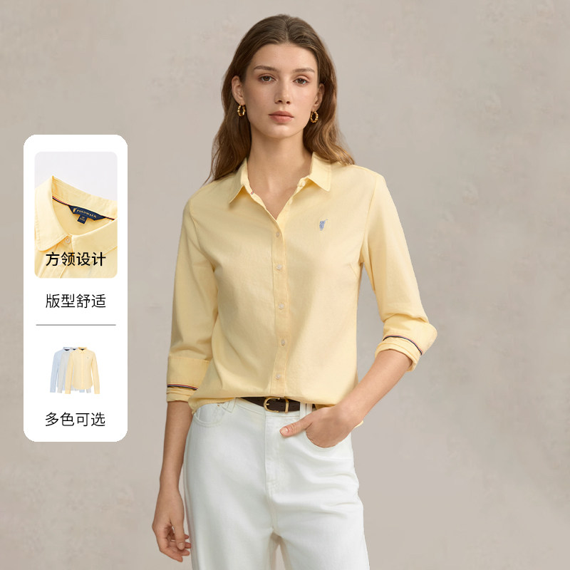 POLOWALK纯棉轻奢减龄女士衬衫