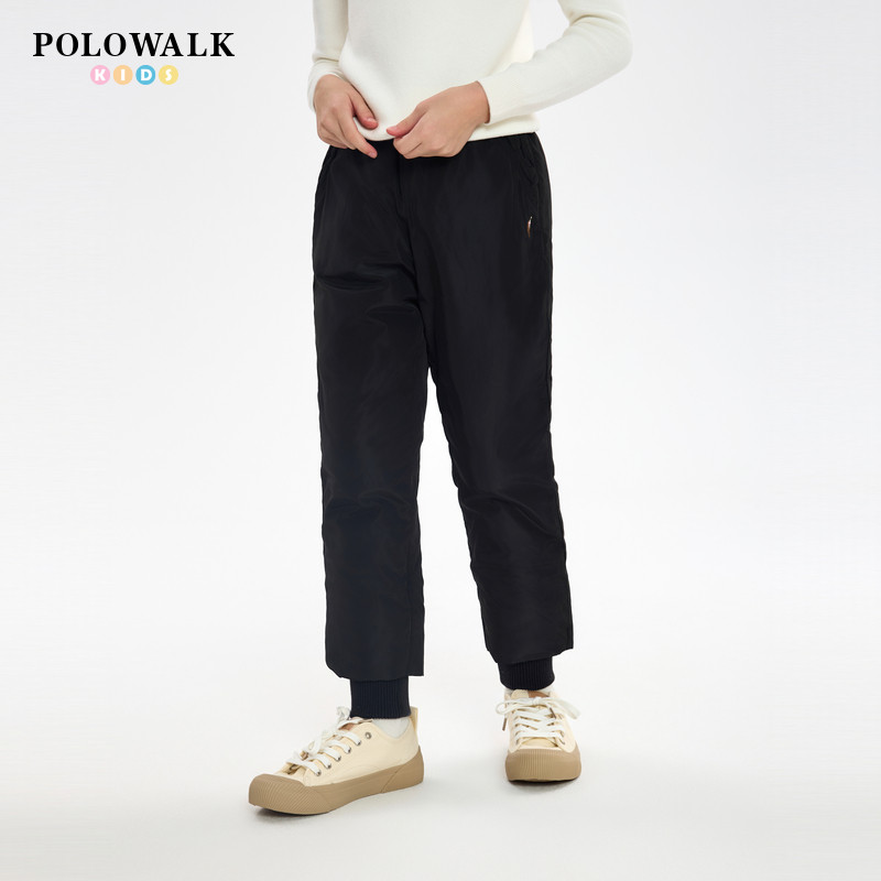 POLOWALK奥莱童装保罗沃克宽松休闲百搭时尚简约羽绒裤保暖