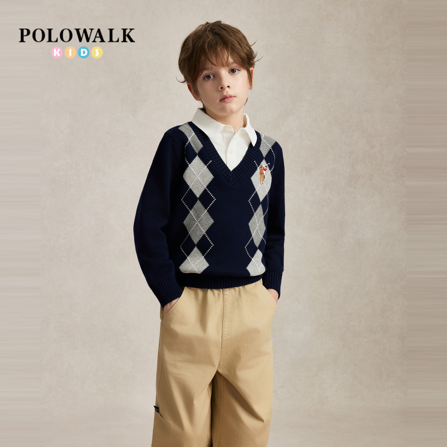 POLOWALK男童秋季新品针织衫