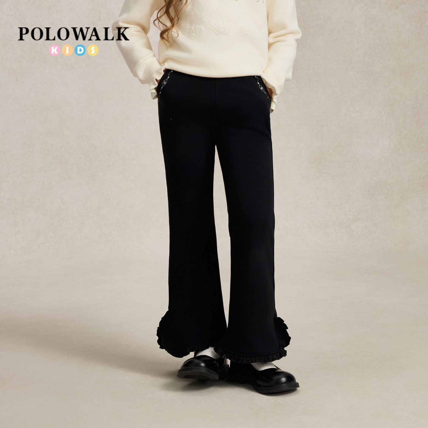 POLOWALK女童秋季新品卫裤
