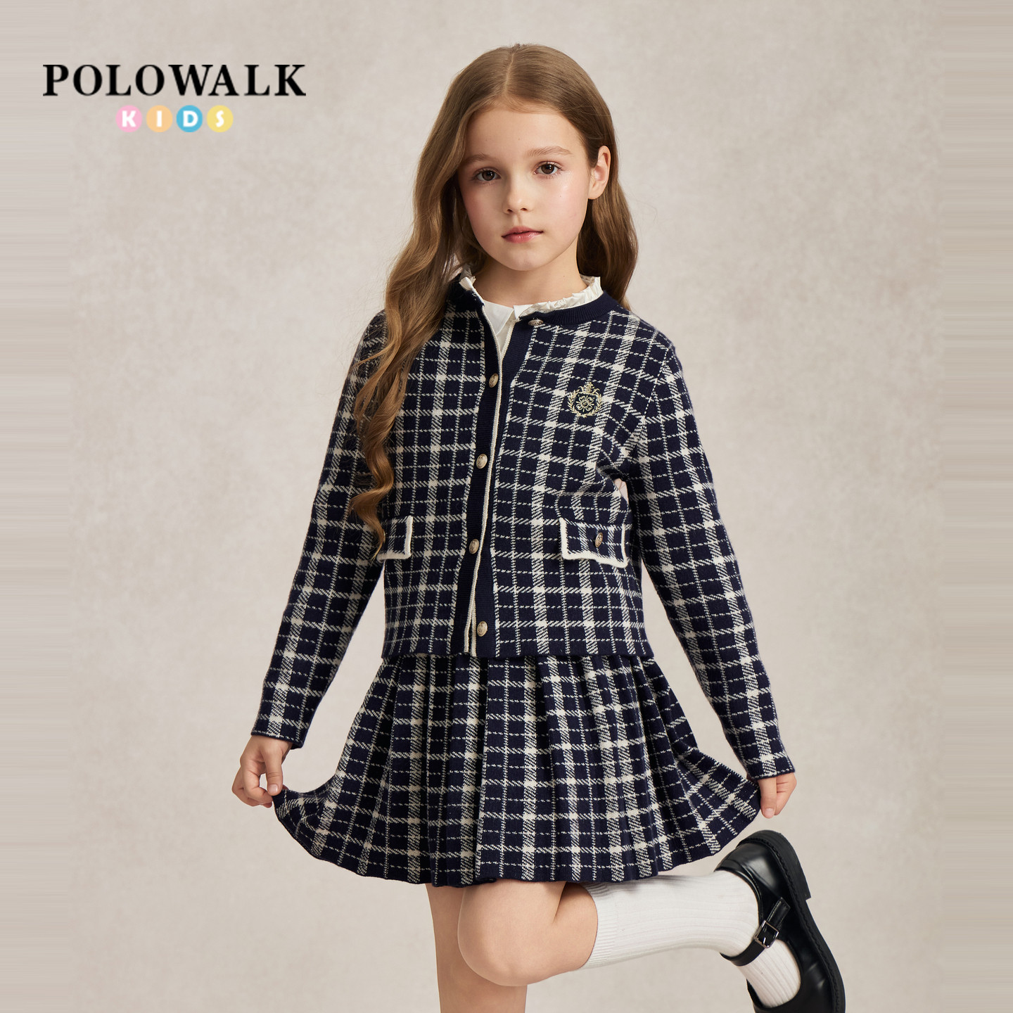 POLOWALK女童秋季长袖套装