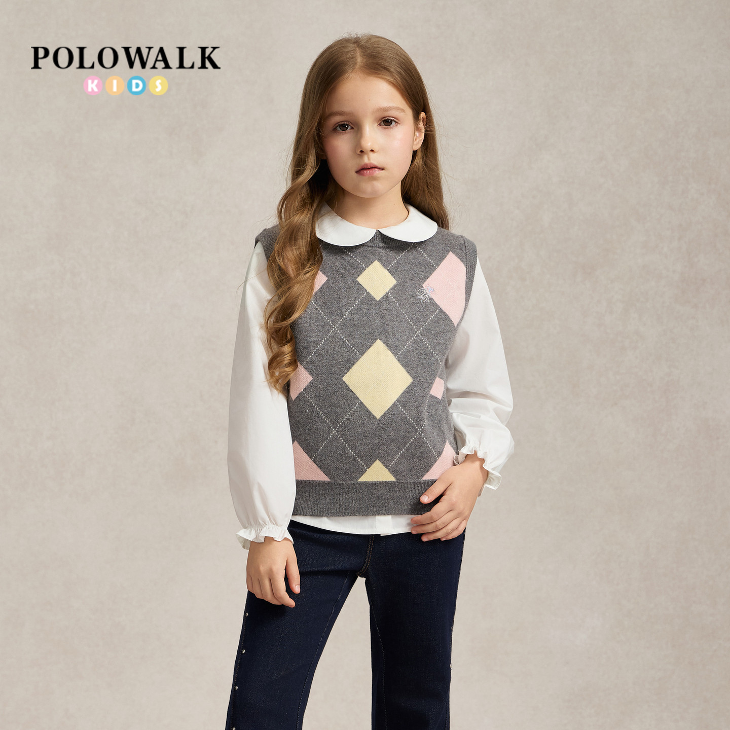 POLOWALK女童秋季新品针织衫