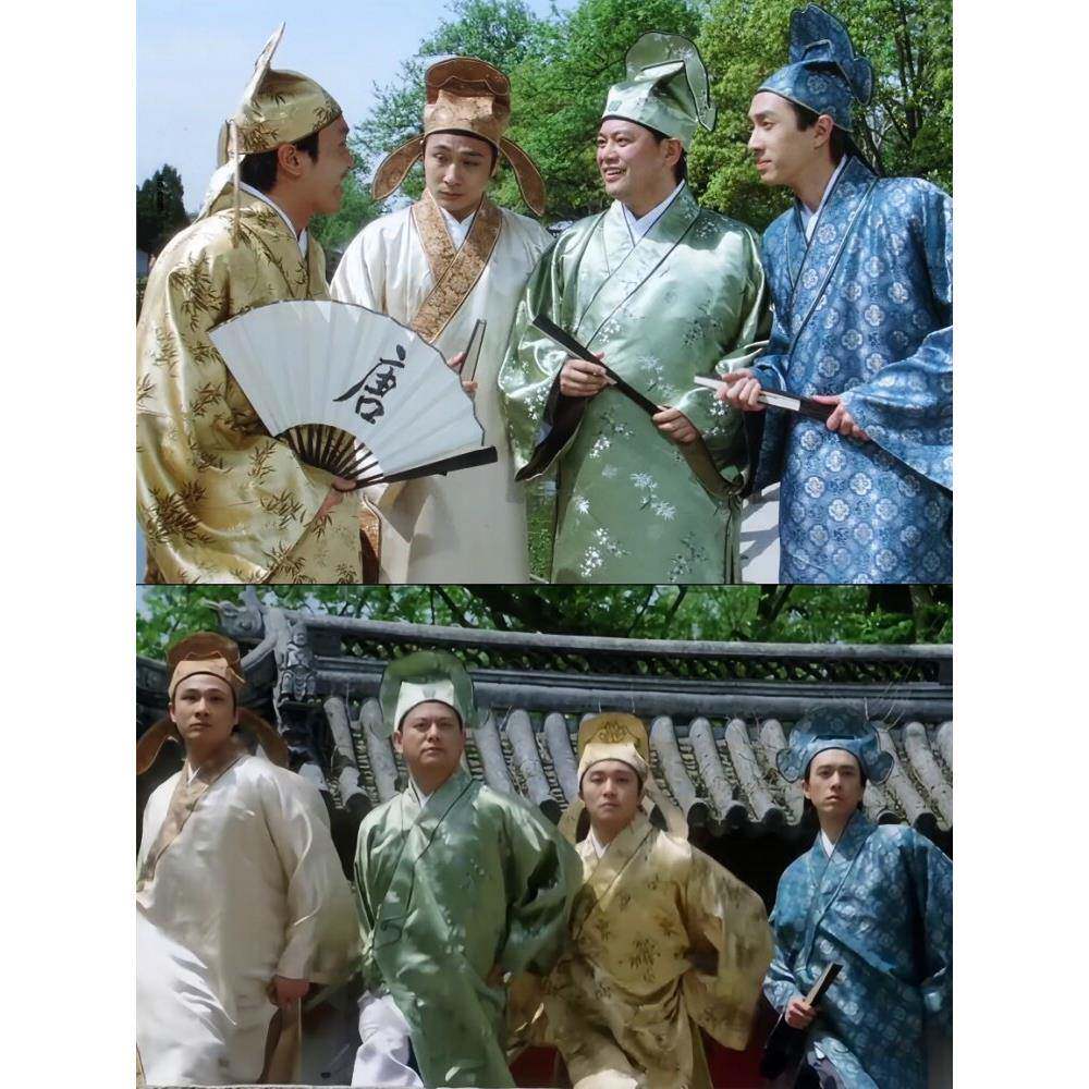 新品江南四大才子古装唐伯虎点秋香服装周星驰同款伴郎搞笑年会演