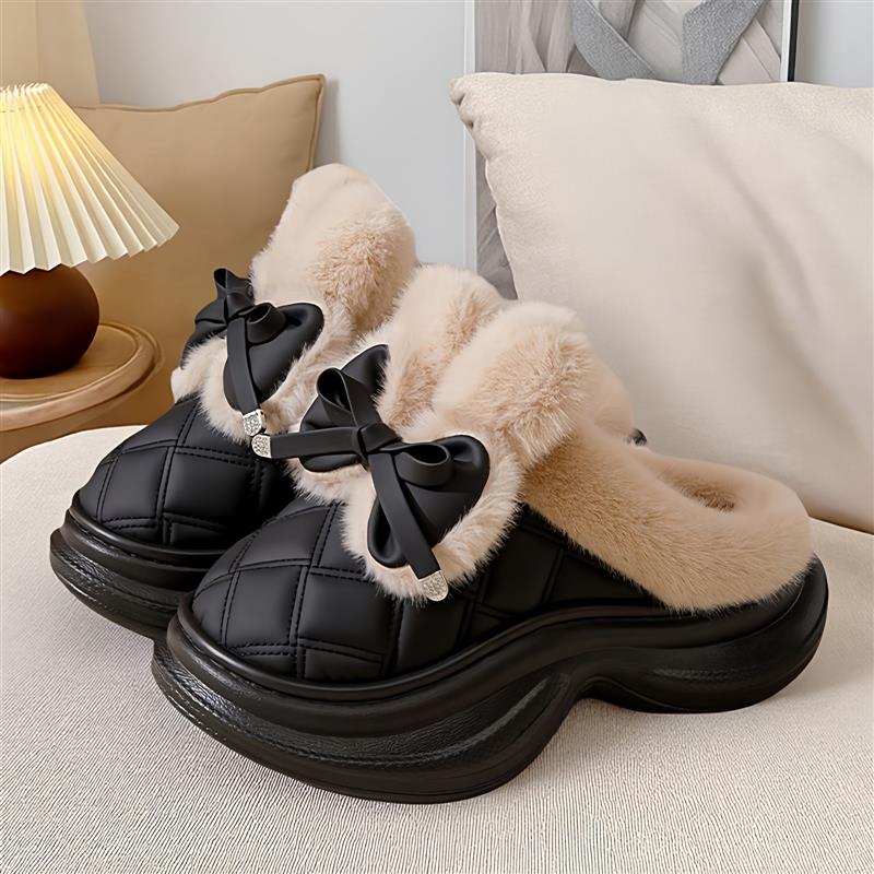 外穿时尚蝴蝶结2025冬季棉