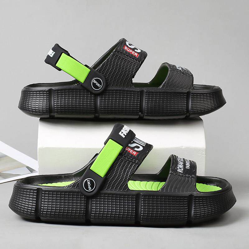 新品凉鞋男款夏季外穿增高防滑防臭耐磨拖鞋男士运动开车两用沙滩