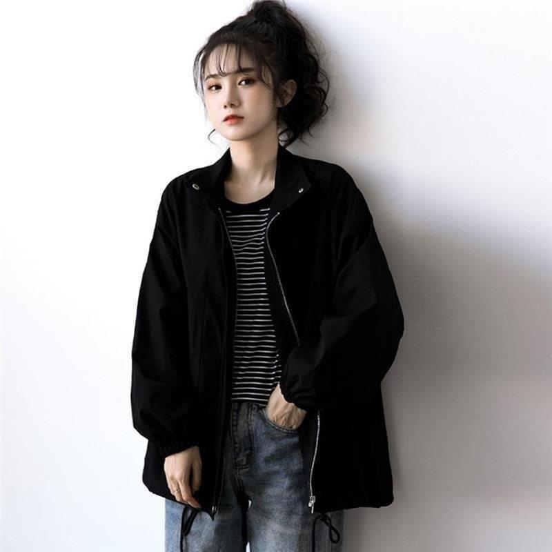新品外套女宽松韩版2026春季新款学院风小个子高街港风盐系棒球服