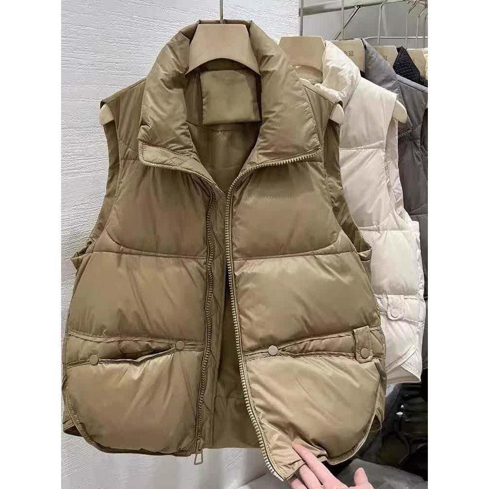 新品羽绒棉马甲女2026秋冬新款宽松百搭背心坎肩外套衣服马夹洋气