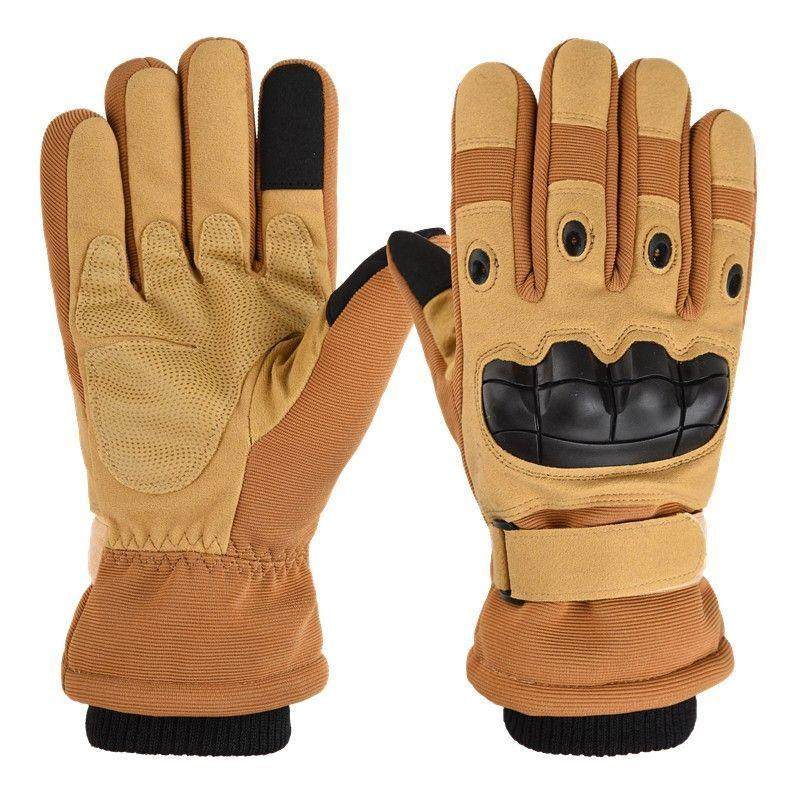 高档加肥加大码号骑摩托车骑行电动车冬季男士保暖加厚棉防护手套