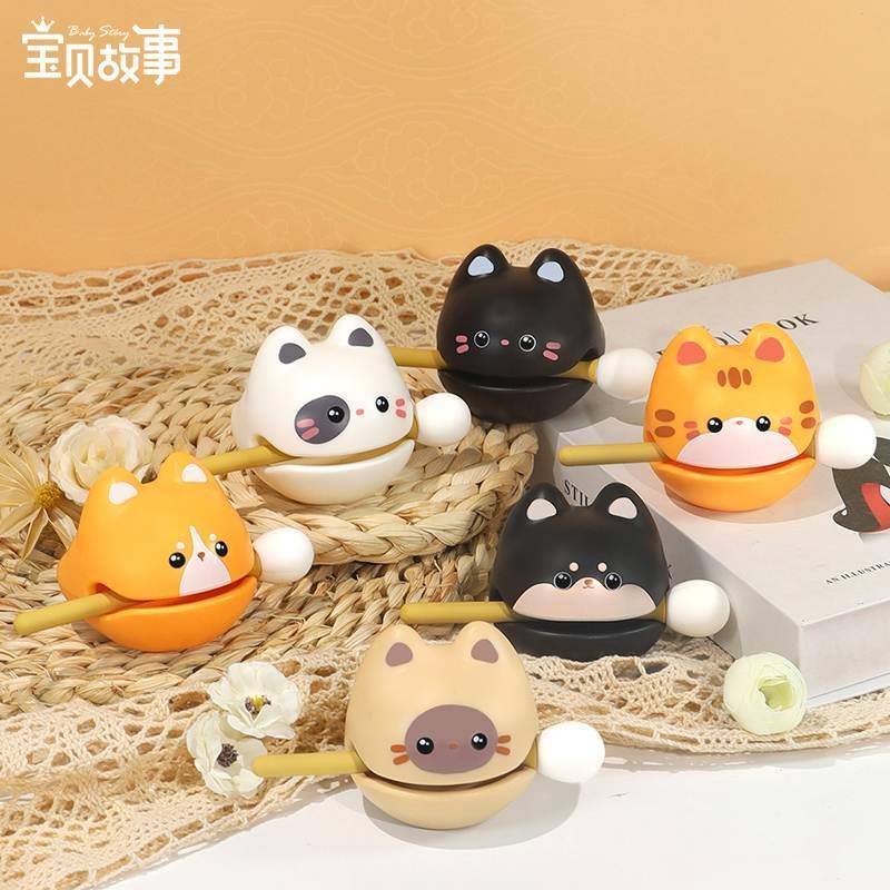 办公室解压小玩具小木鱼敲桌面摆件工位装饰情绪稳定创意生日小礼