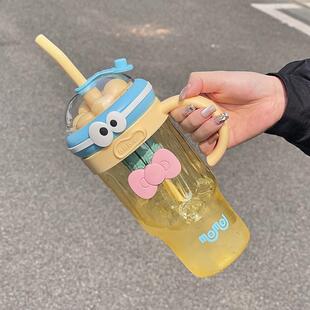 巨无霸超大容量冰霸杯1L女生夏天高颜值办公室吸管水杯子2025新款