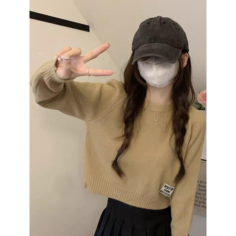 新品毛衣女2026秋冬新款内搭打底衫外穿韩版高级小个子短款宽松上