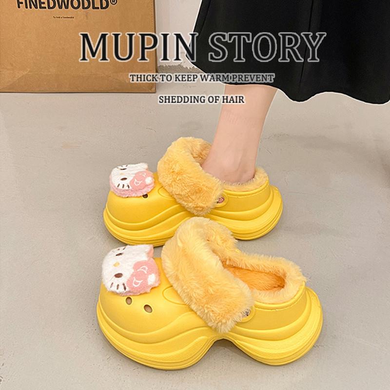 2025新款加绒洞洞鞋女士款