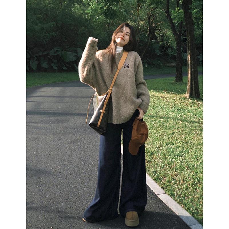 极速韩系慵懒风咖色软糯浣