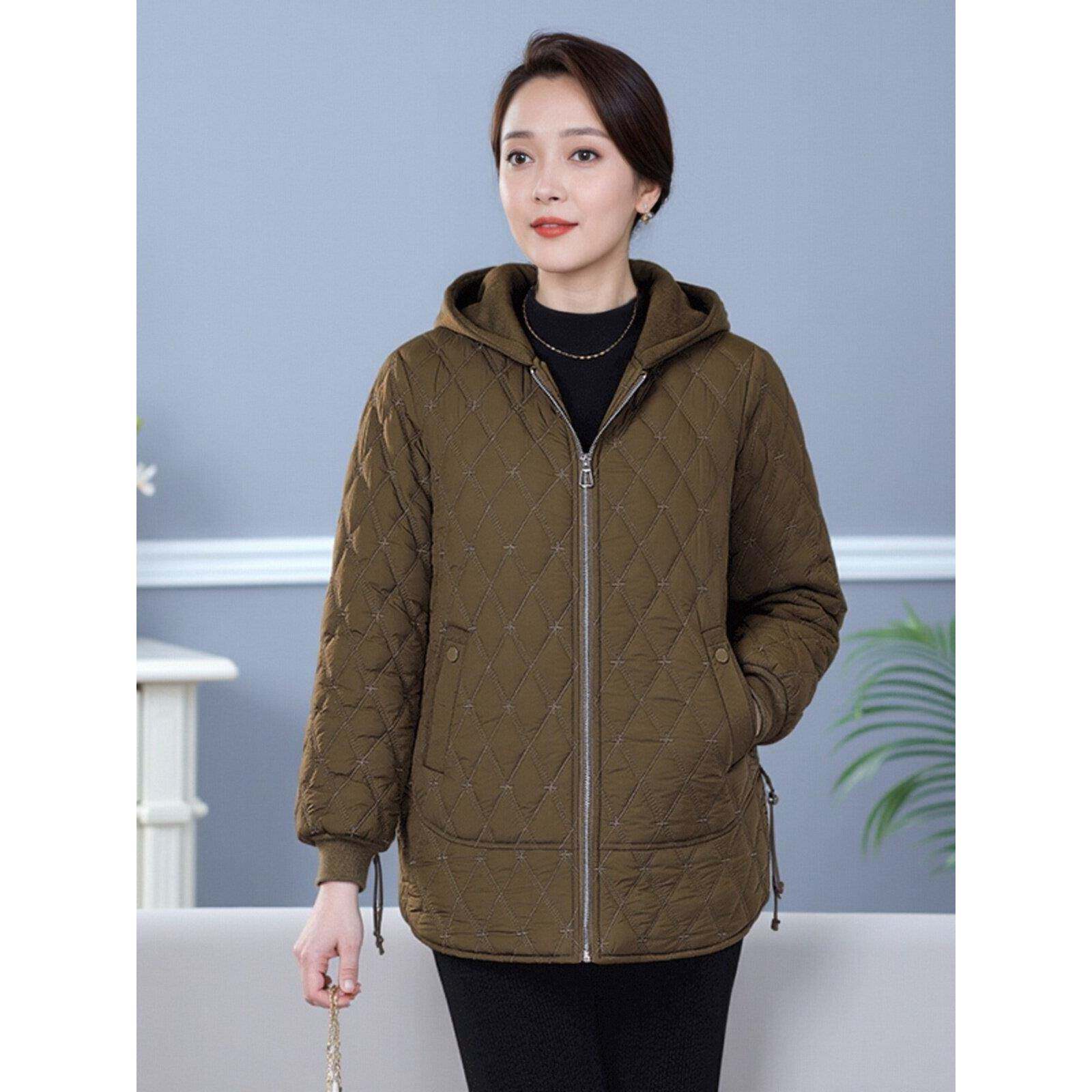 新品中老年女装棉袄妈妈棉服2026新款秋冬装外套加绒加厚时尚洋气