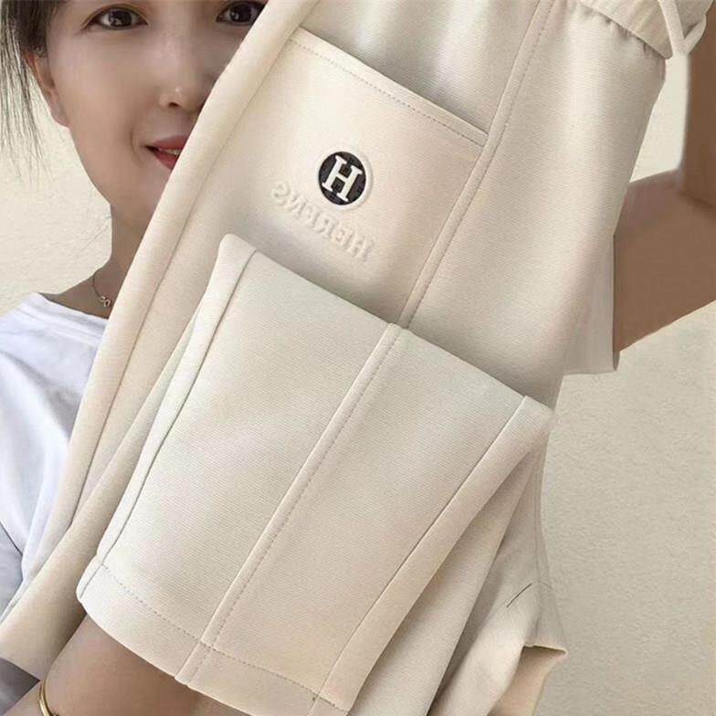 新品欧货2026年春秋新款韩版休闲裤女高腰百搭显瘦简约哈伦直筒小