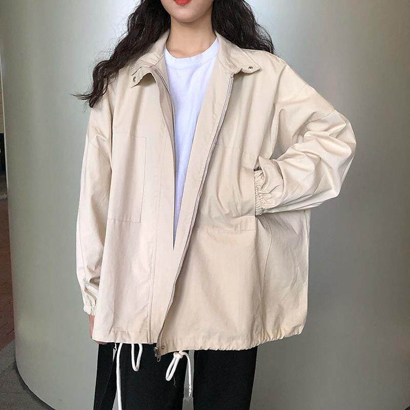 新品外套女2026早春新款美式复古温柔风中学生气质街头慵懒风bf上