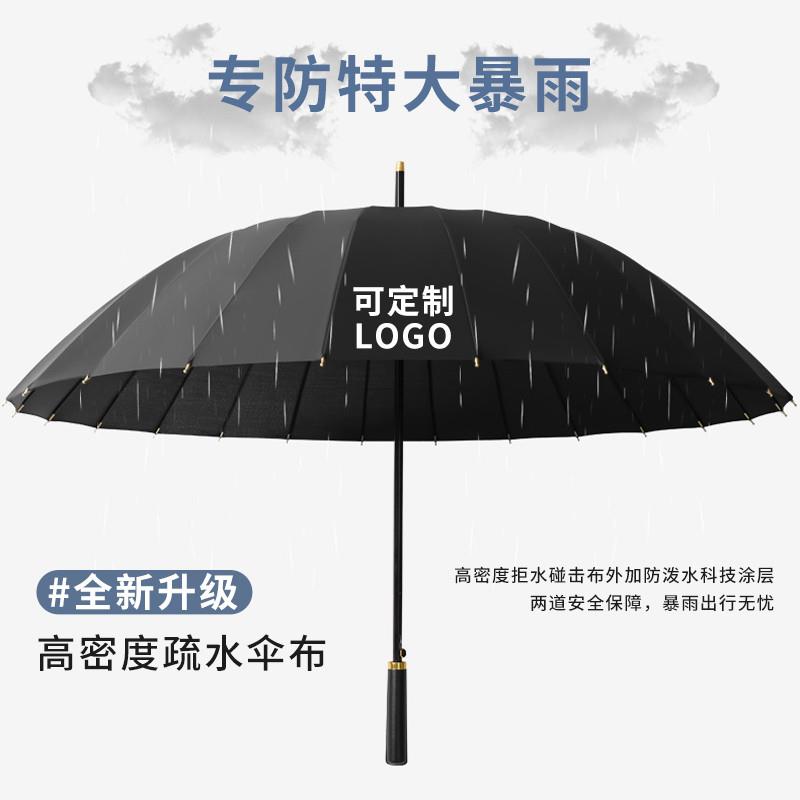 现货24骨自动雨伞定制logo