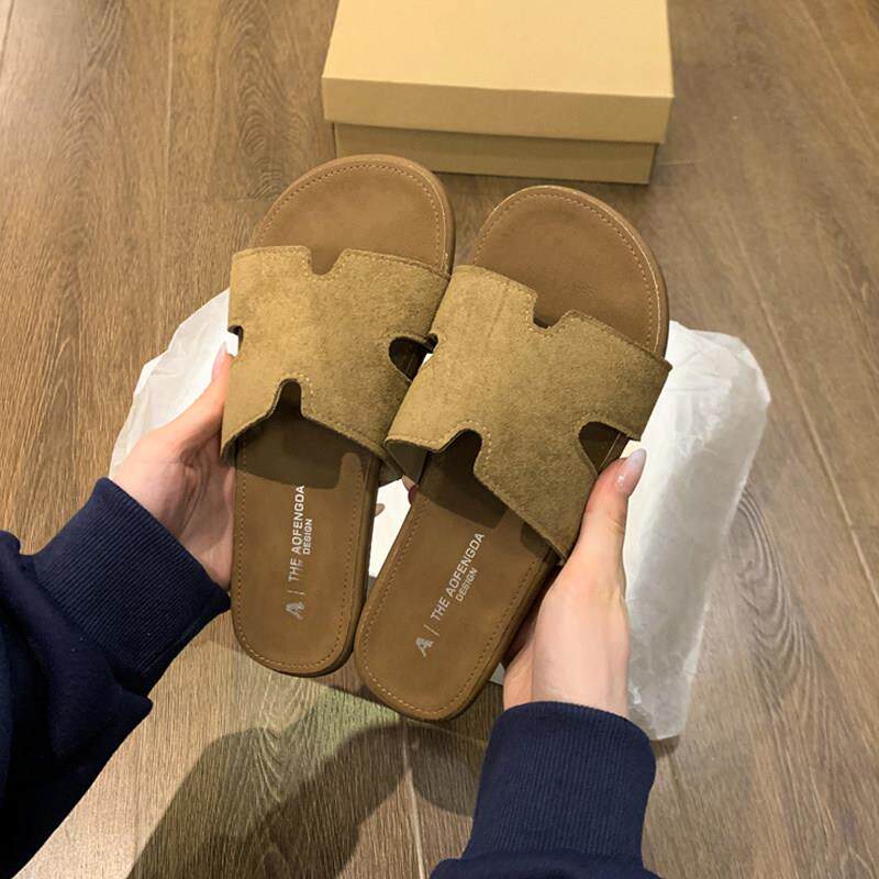 新品勃肯软底凉拖鞋女夏季外穿2026新款配裙子平底沙滩鞋孕妇博肯