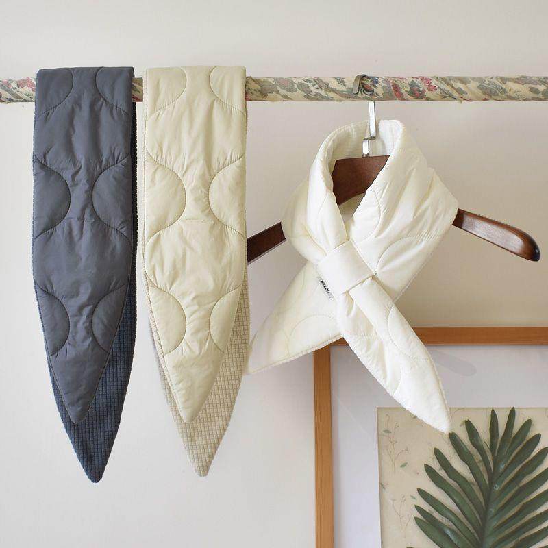 夹棉假领子女2025冬新款羽